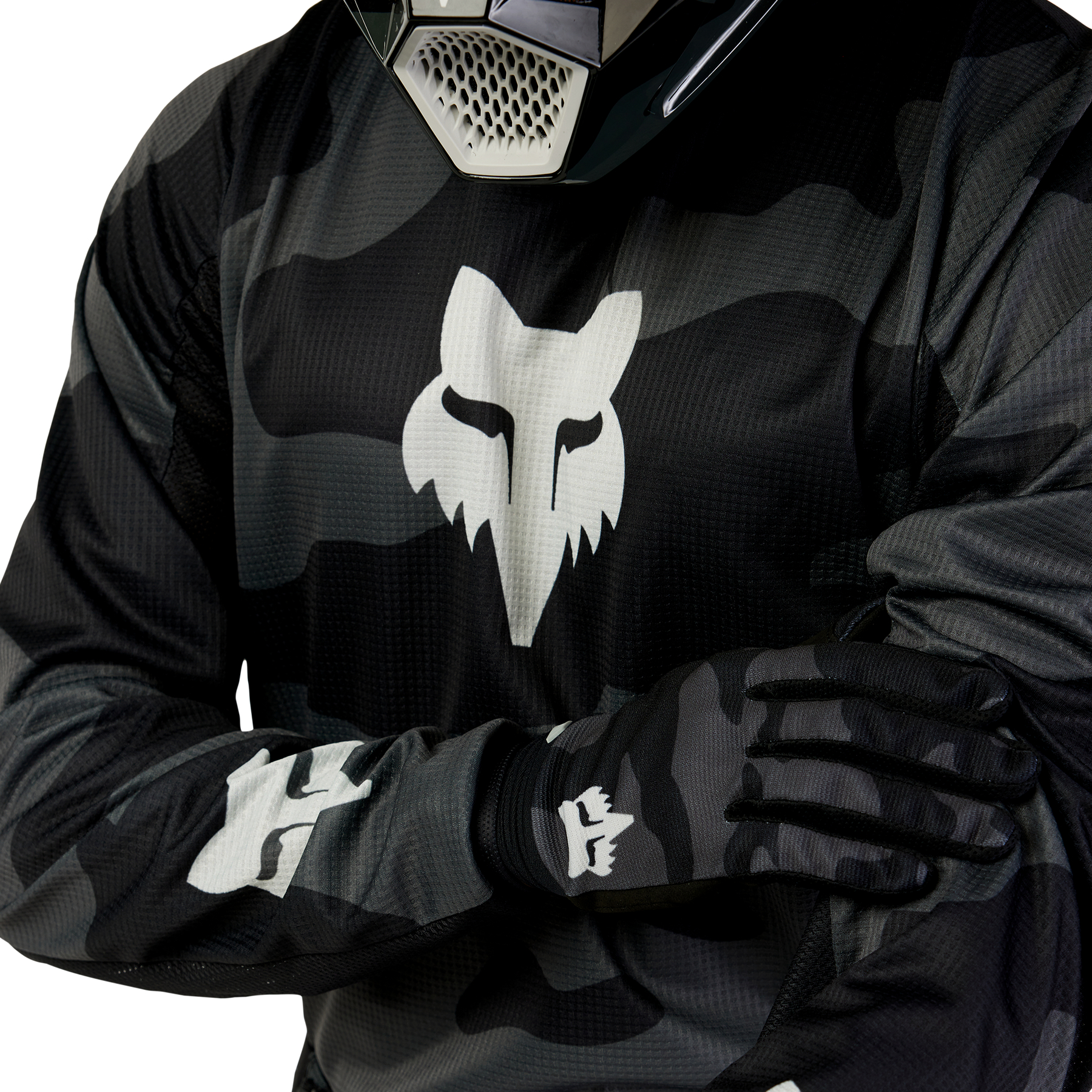 FOX 180 Bnkr Jersey - Black Camo MX24