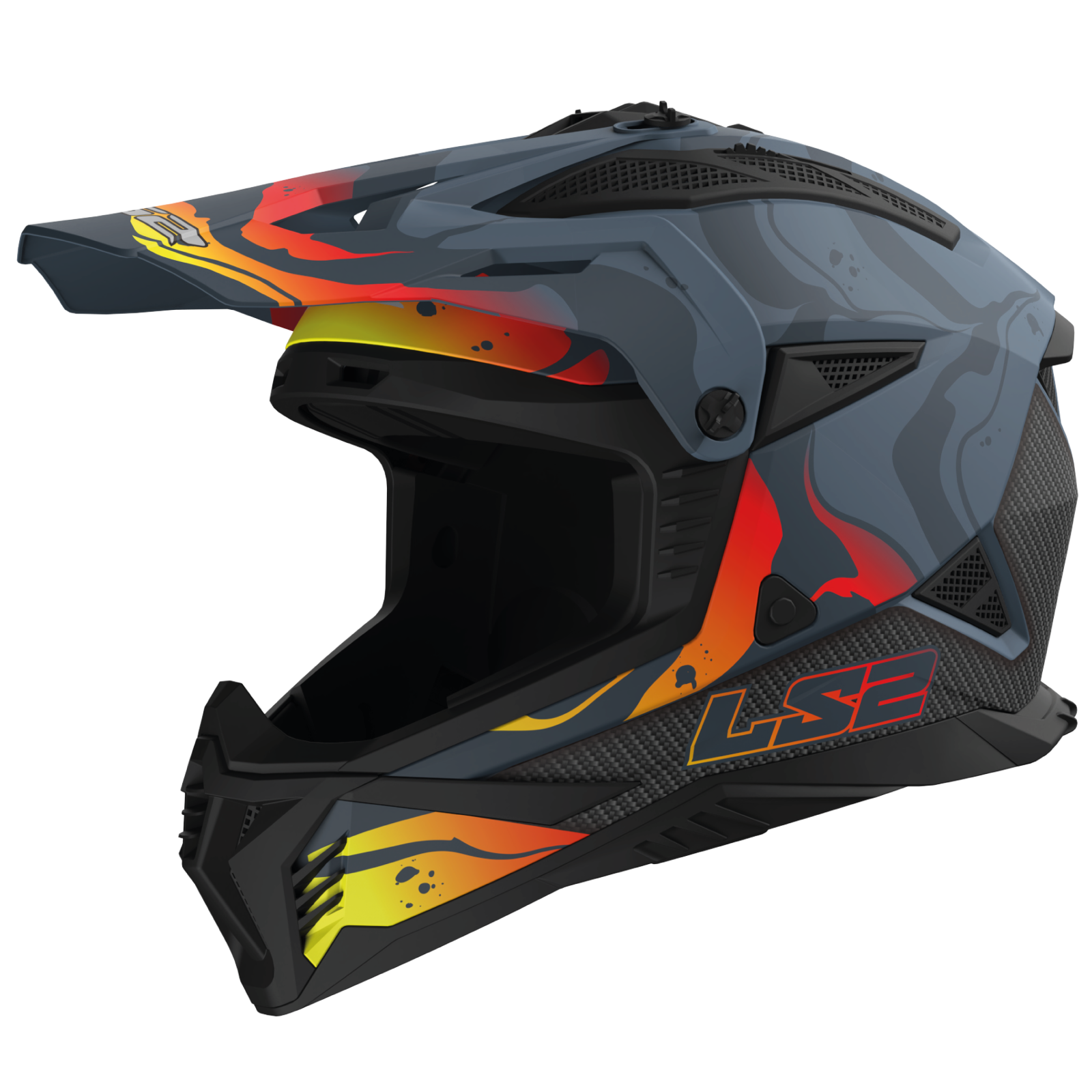 LS2 MX708 FAST II WASH MATT DARK GREY-06 3XL