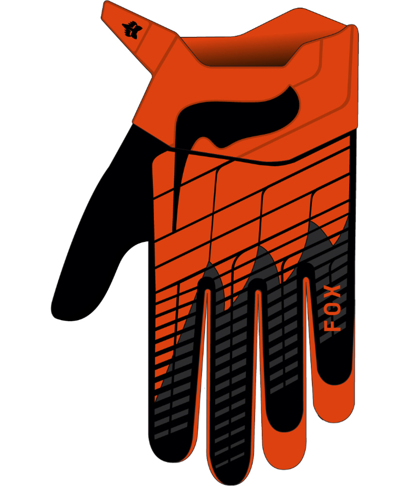 FOX 360 Glove - L, Fluo Orange MX24