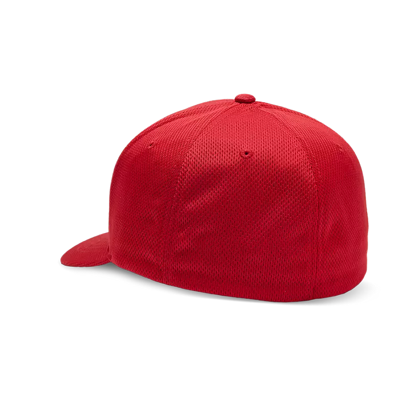 FOX Head Tech Flexfit Hat, Flame Red
