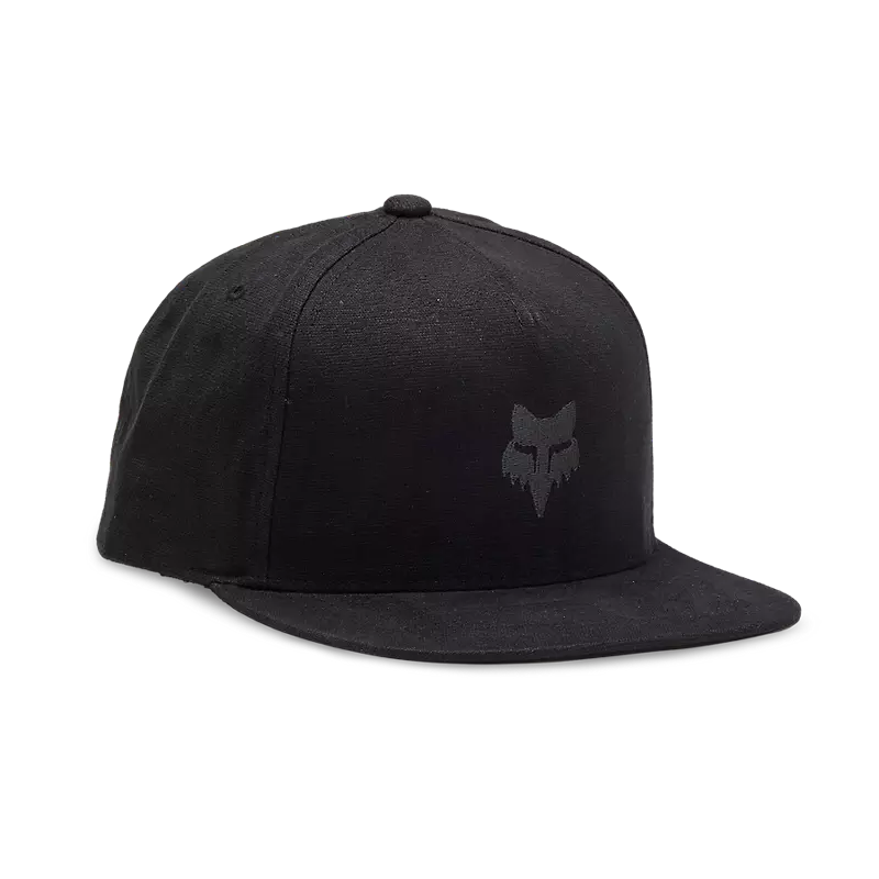 FOX Head Snapback Hat - OS, Black/Charcoal