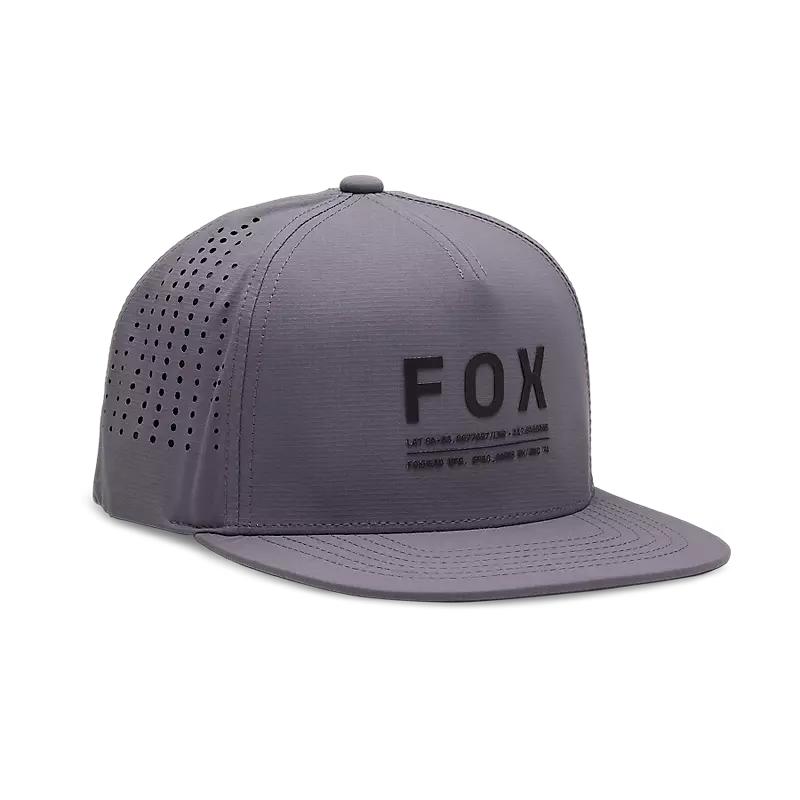 FOX Non Stop Tech Snapback Hat - OS, Steel Grey