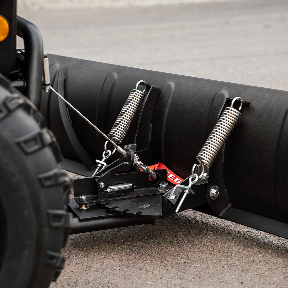 SHARK Snow Plow 67" Steel BLACK (170 cm) with QUICK adapter