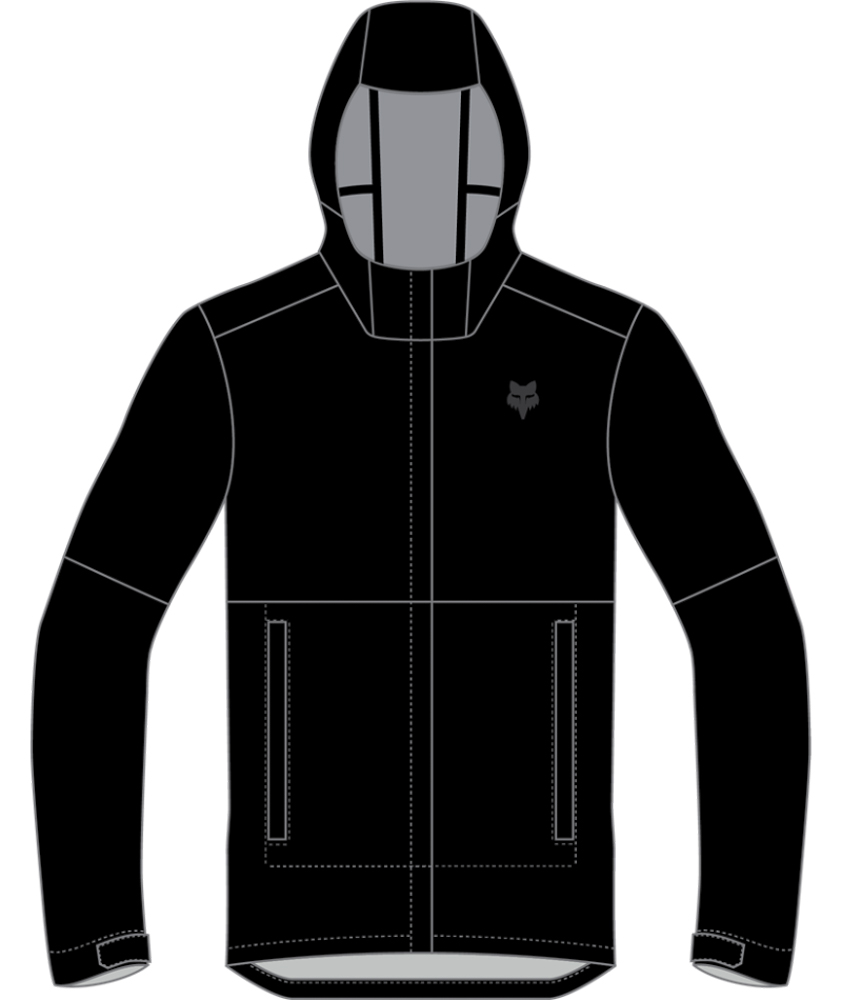 FOX Ranger O.R. Packable Rain Jacket - Black