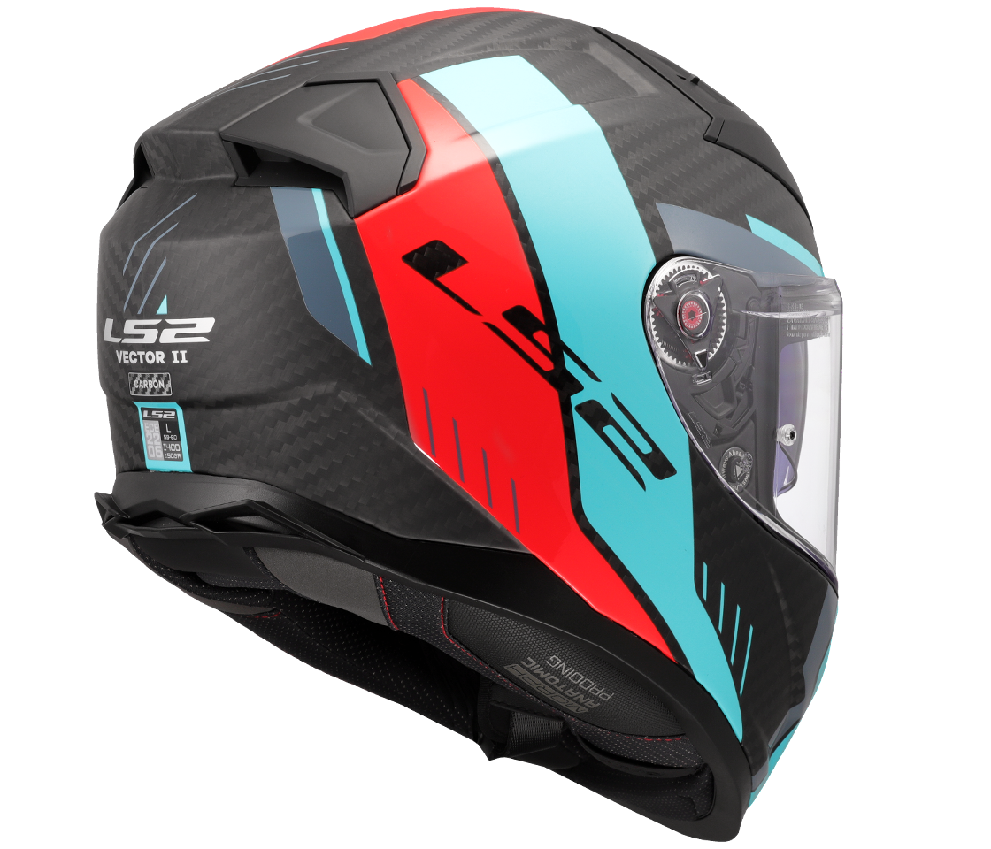 LS2 FF811 VECTOR II C GRID RED CYAN-06 XXS