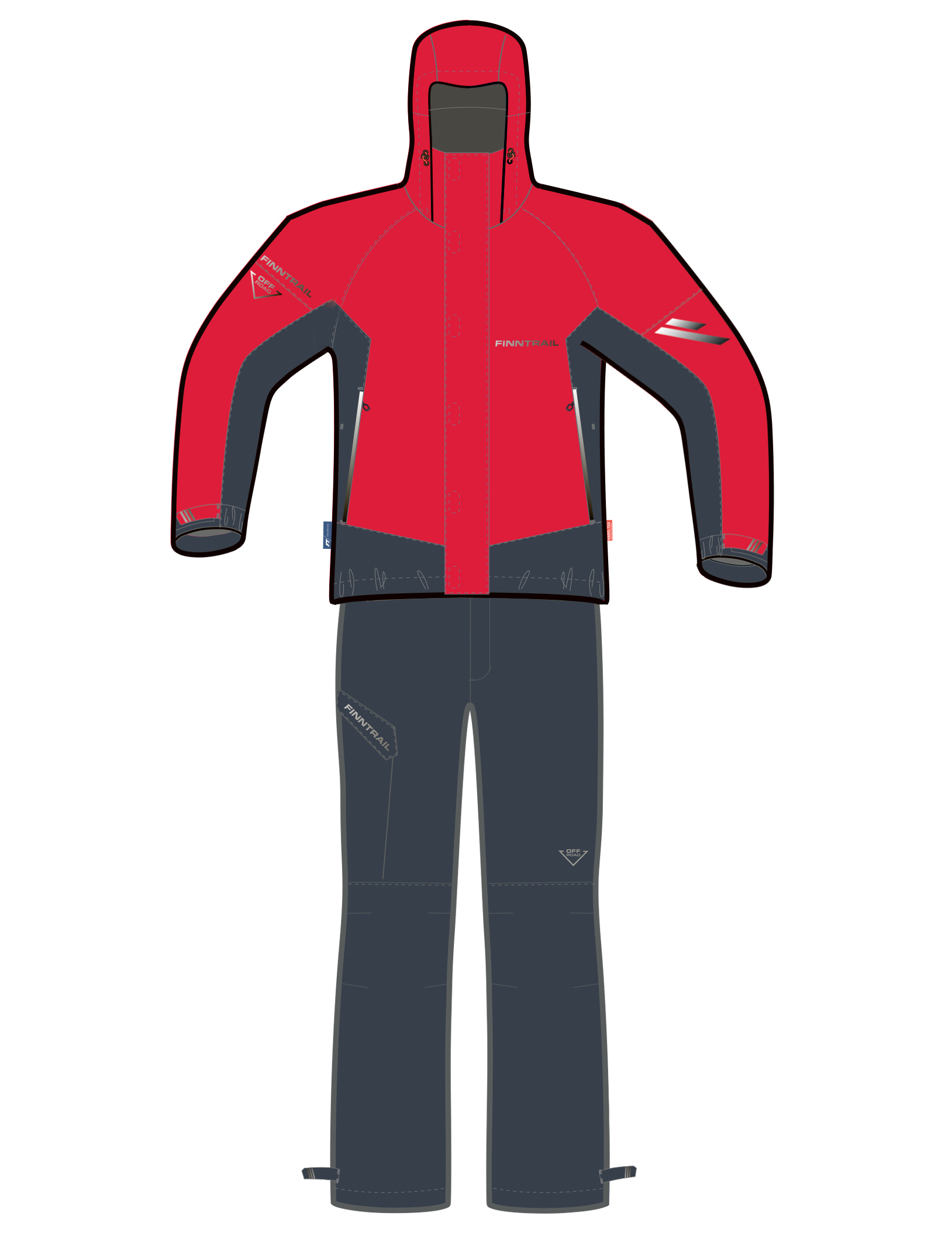 Finntrail Suit GT Red L