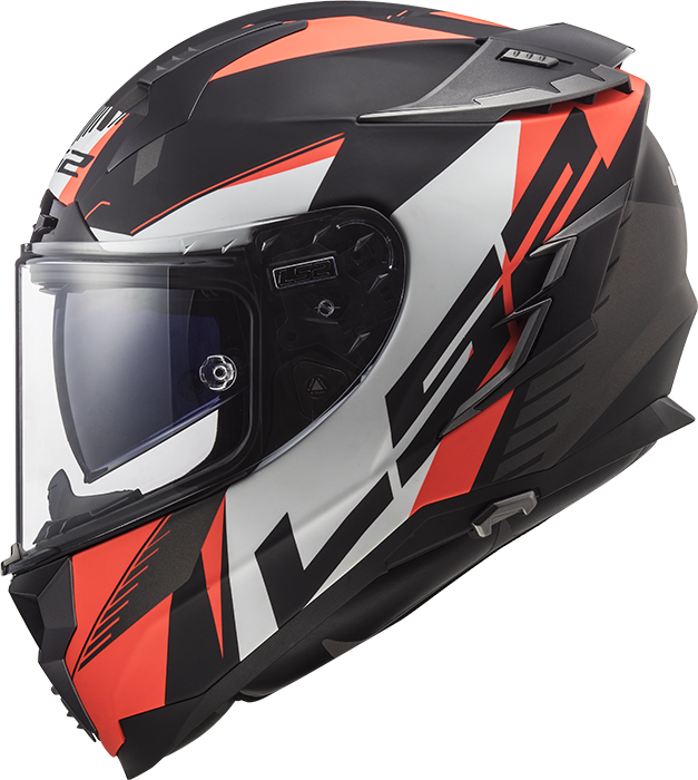 LS2 FF327 CHALLENGER SQUADRON MATT FLUO ORANGE (PINLOCK) XXL