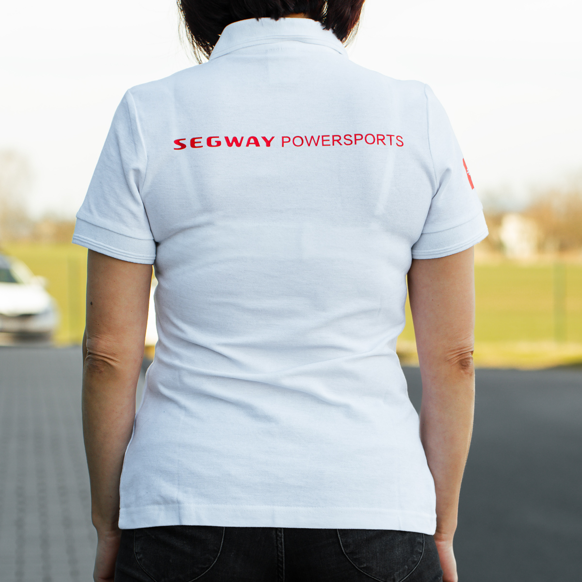 SEGWAY POWERSPORTS White Women Polo T-shirt S