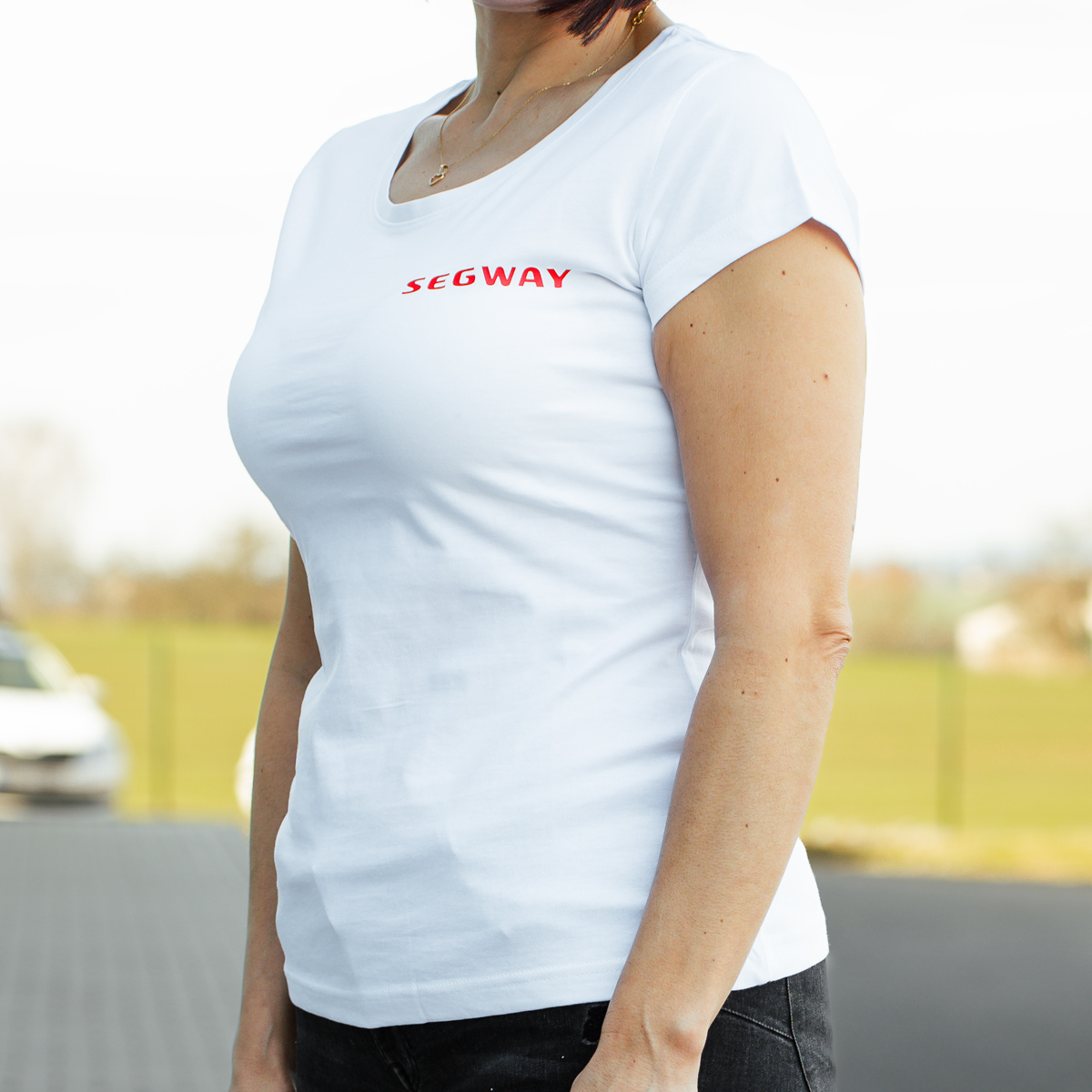 SEGWAY POWERSPORTS White Women T-shirt S