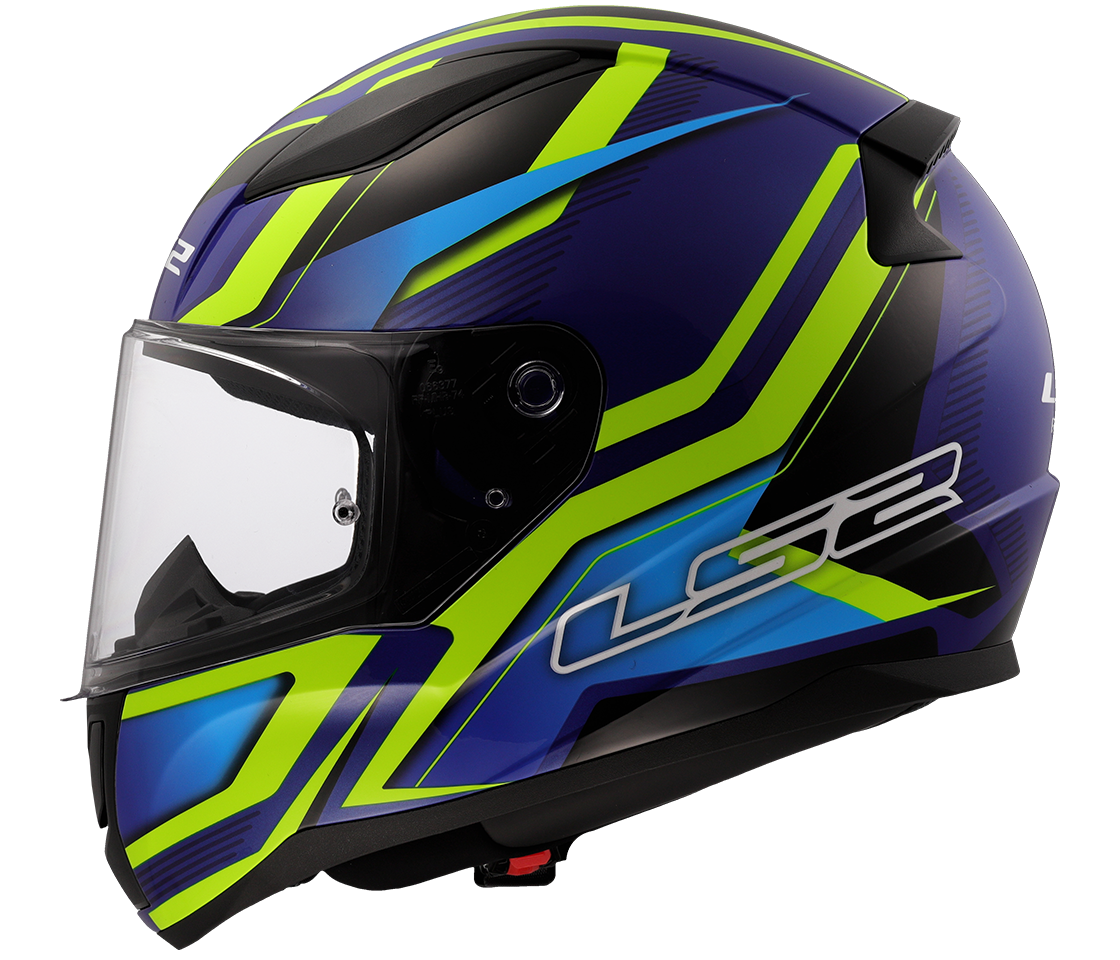 LS2 FF353 RAPID II FLITZ H-VIS YELLOW BLUE-06 XXL