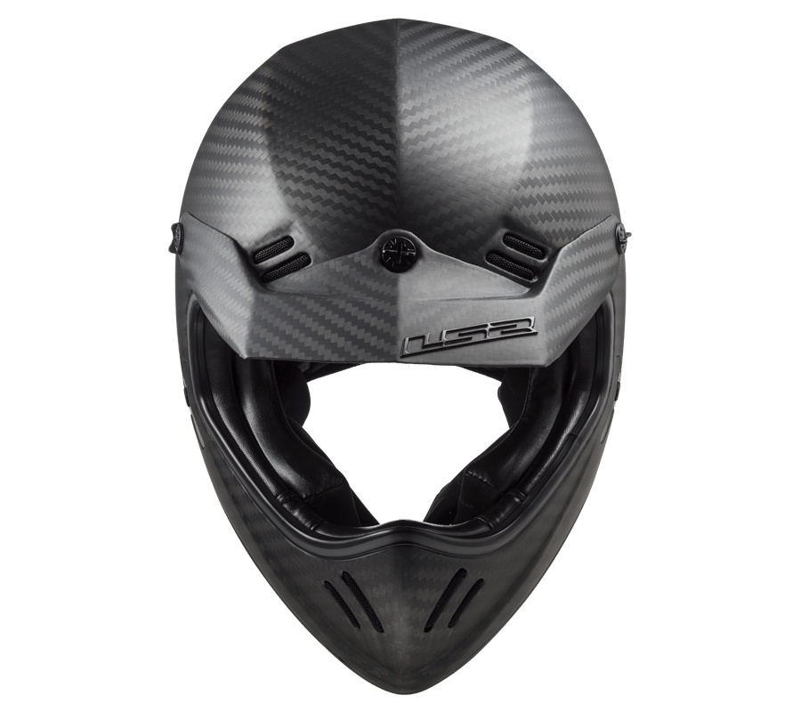 LS2 MX471 XTRA SINGLE MONO MATT CARBON XS