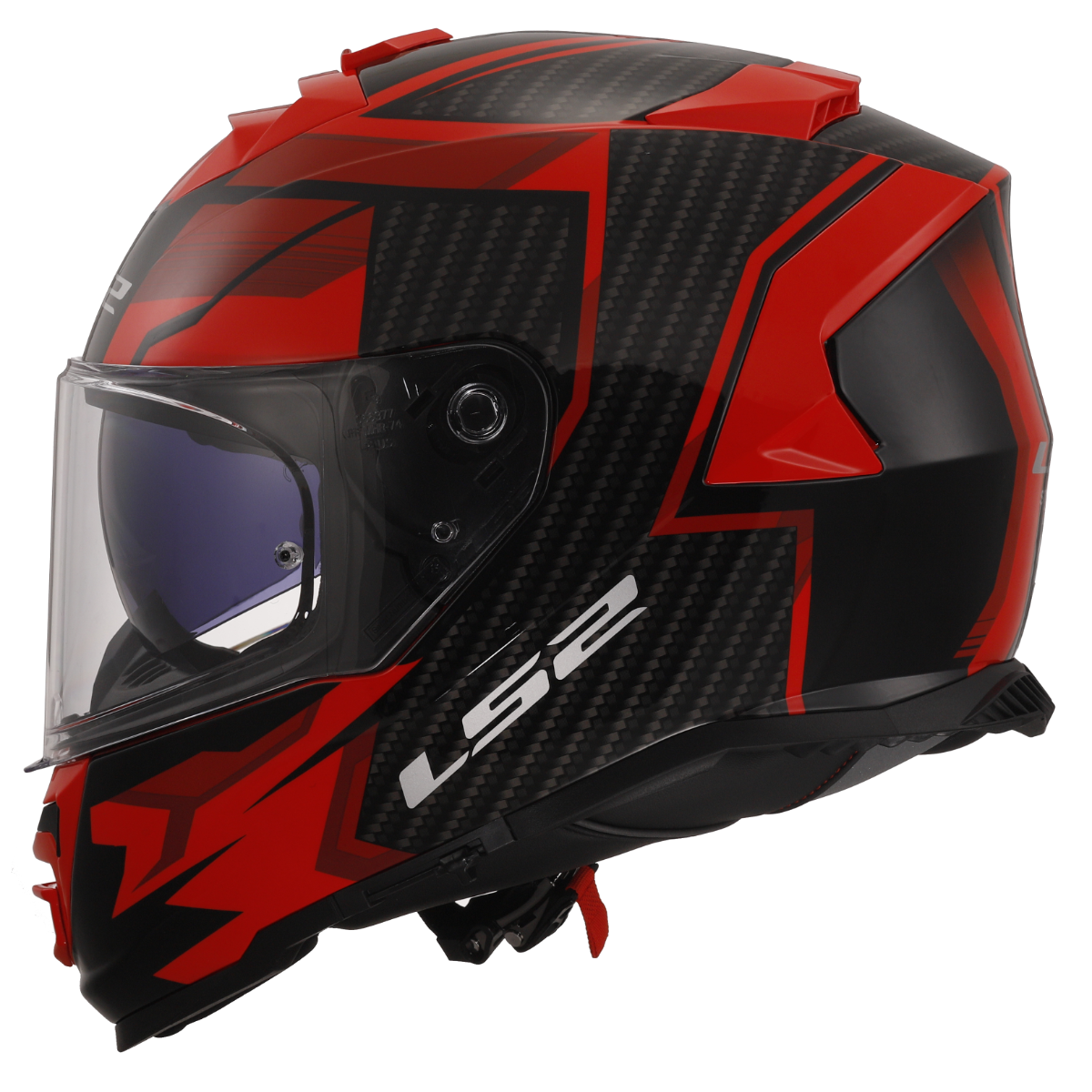 LS2 FF800 STORM II TRACKER BLACK RED-06 XL