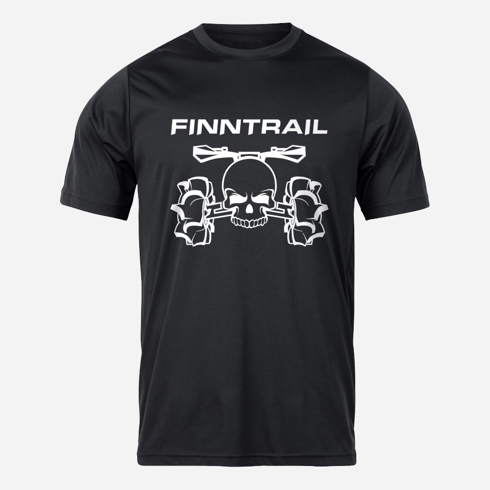 Finntrail T-shirt ATV skull Black XL