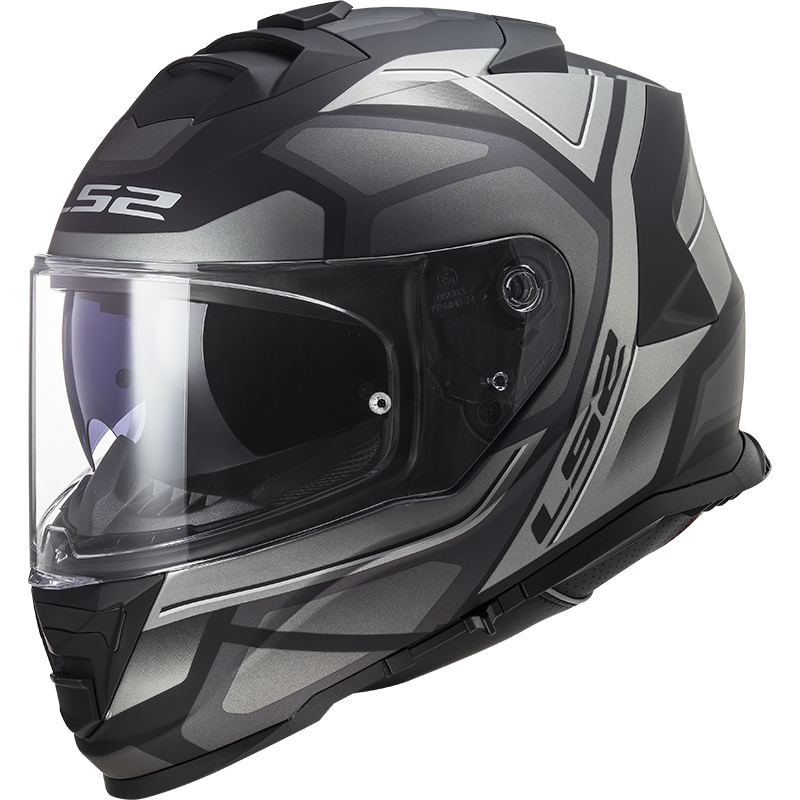 LS2 FF800 STORM II FASTER MATT TITANIUM-06 XS