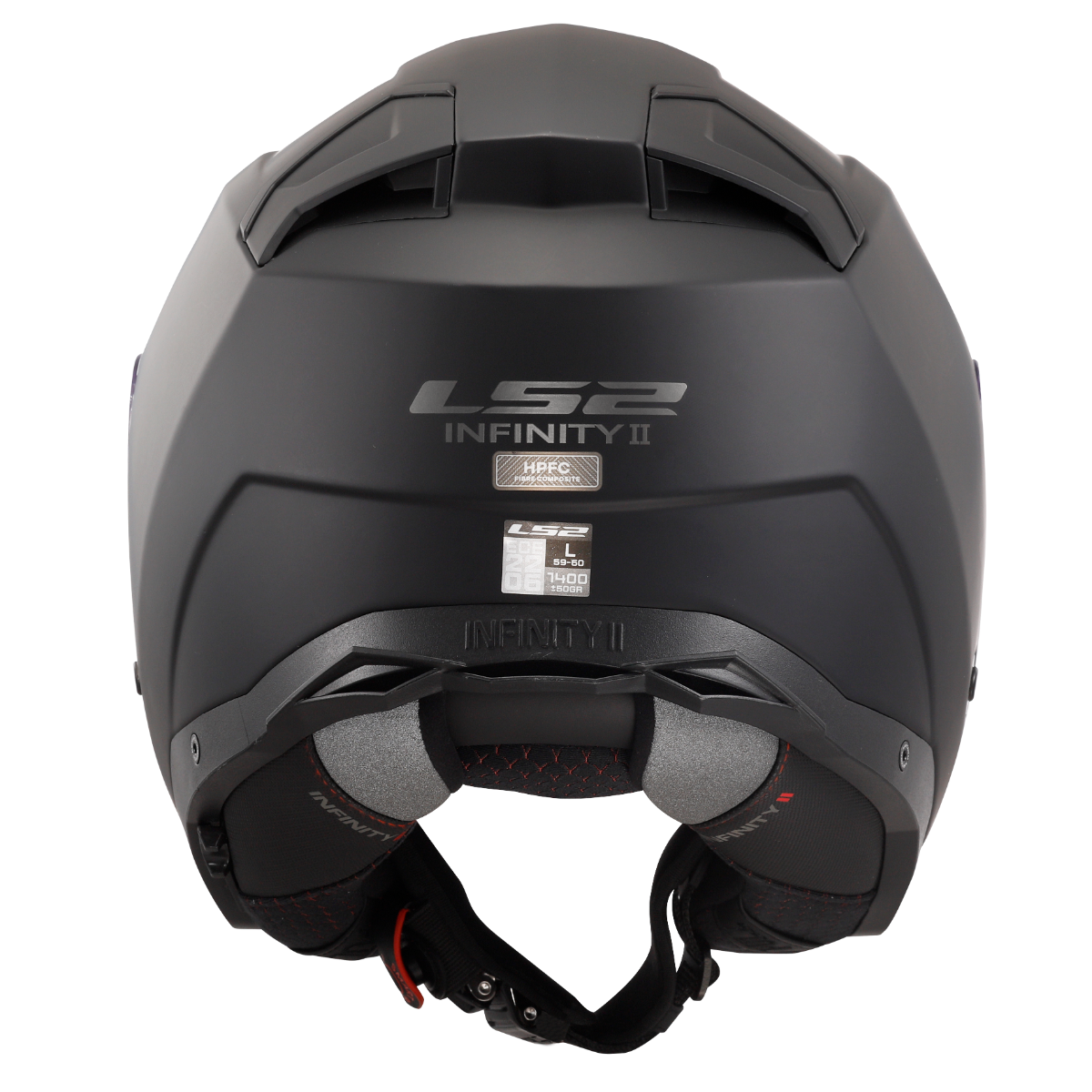 LS2 OF603 INFINITY II SOLID MATT BLACK-06 L