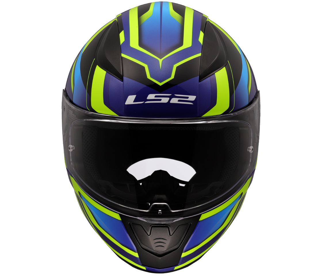 LS2 FF353 RAPID II FLITZ H-VIS YELLOW BLUE-06 XXL