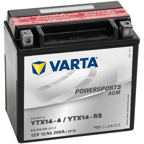 Varta 12V/12Ah - moto LF (YTX14-4/YTX14-BS)