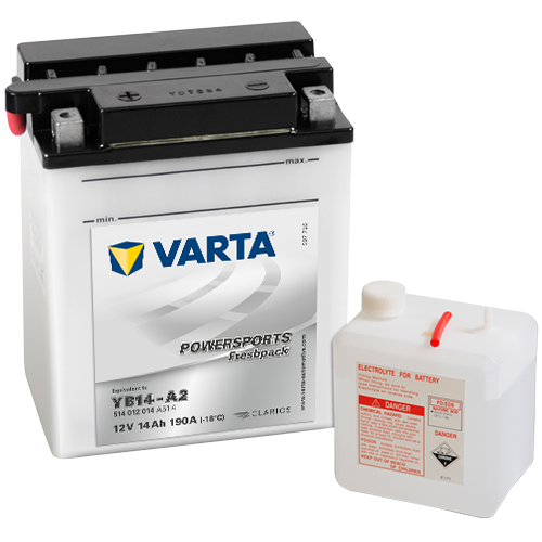 Varta 12V/14Ah moto (YB14-A2)  Freshpack