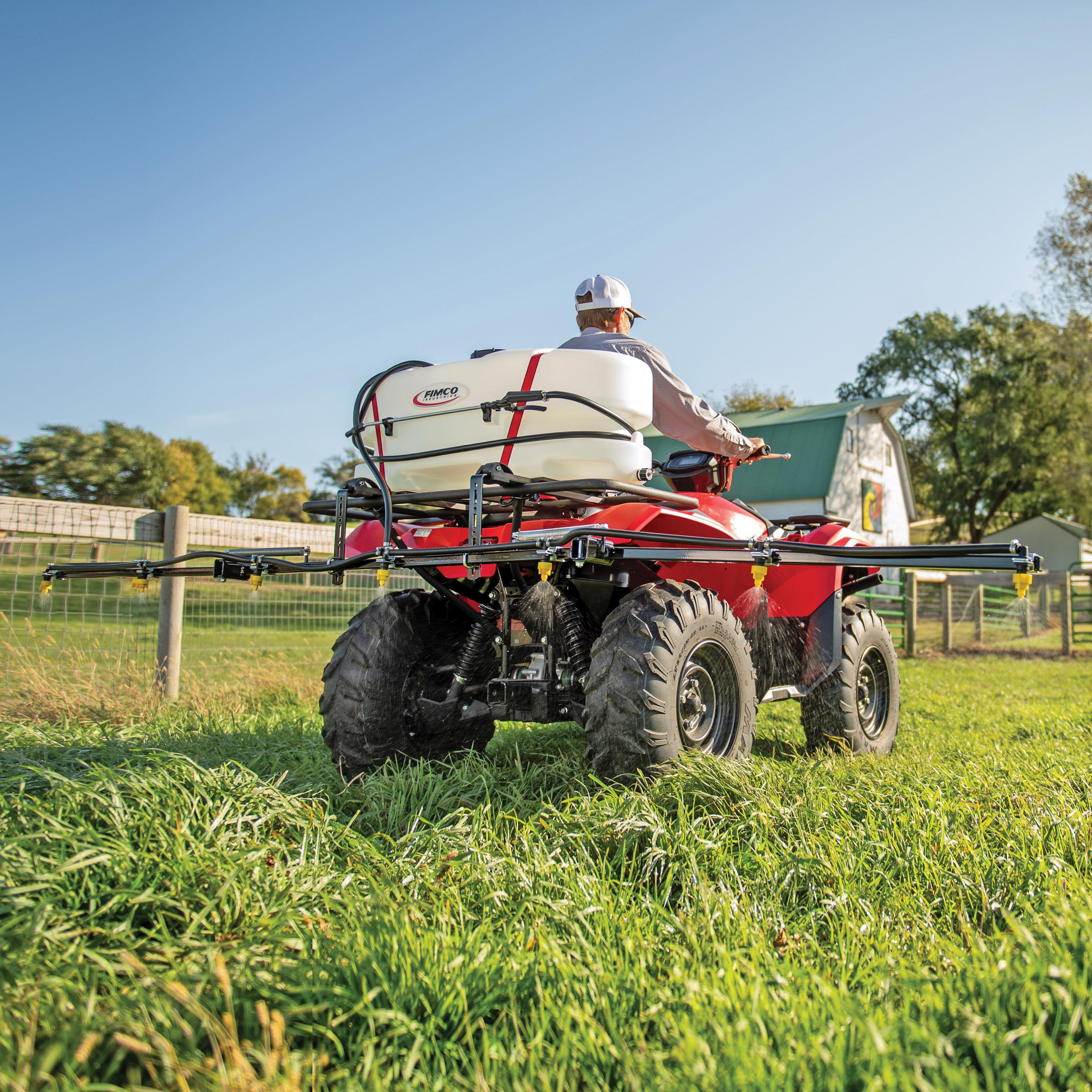 FIMCO DUAL BOOM ATV SPRAYER 3.5 GPM pump (25 gallon)