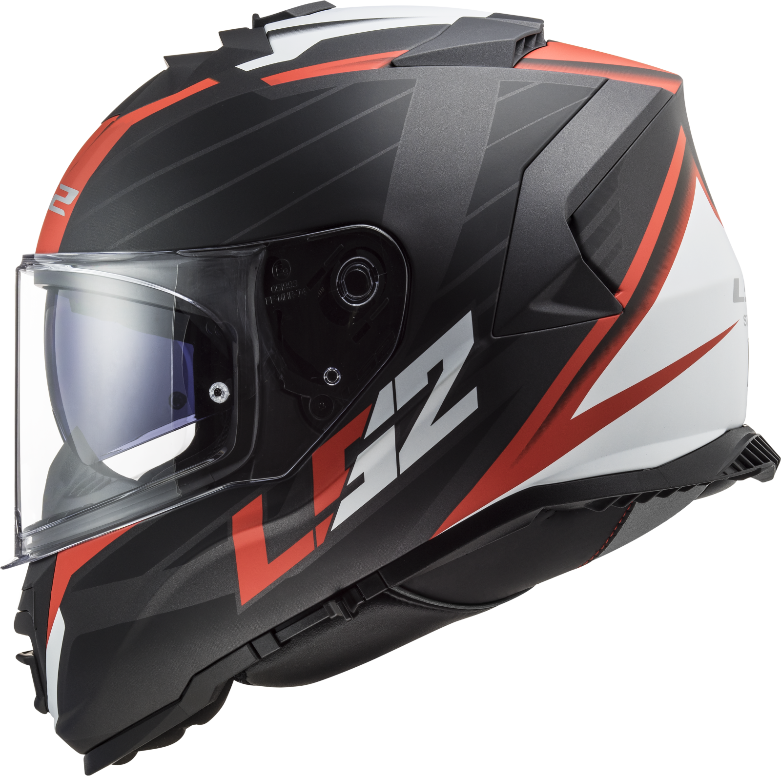 LS2 FF800 STORM II NERVE MATT BLACK RED-06 S