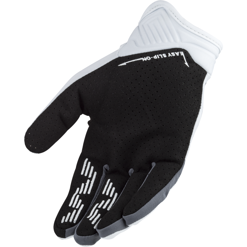 LS2 BEND MAN GLOVES WHITE GREY L