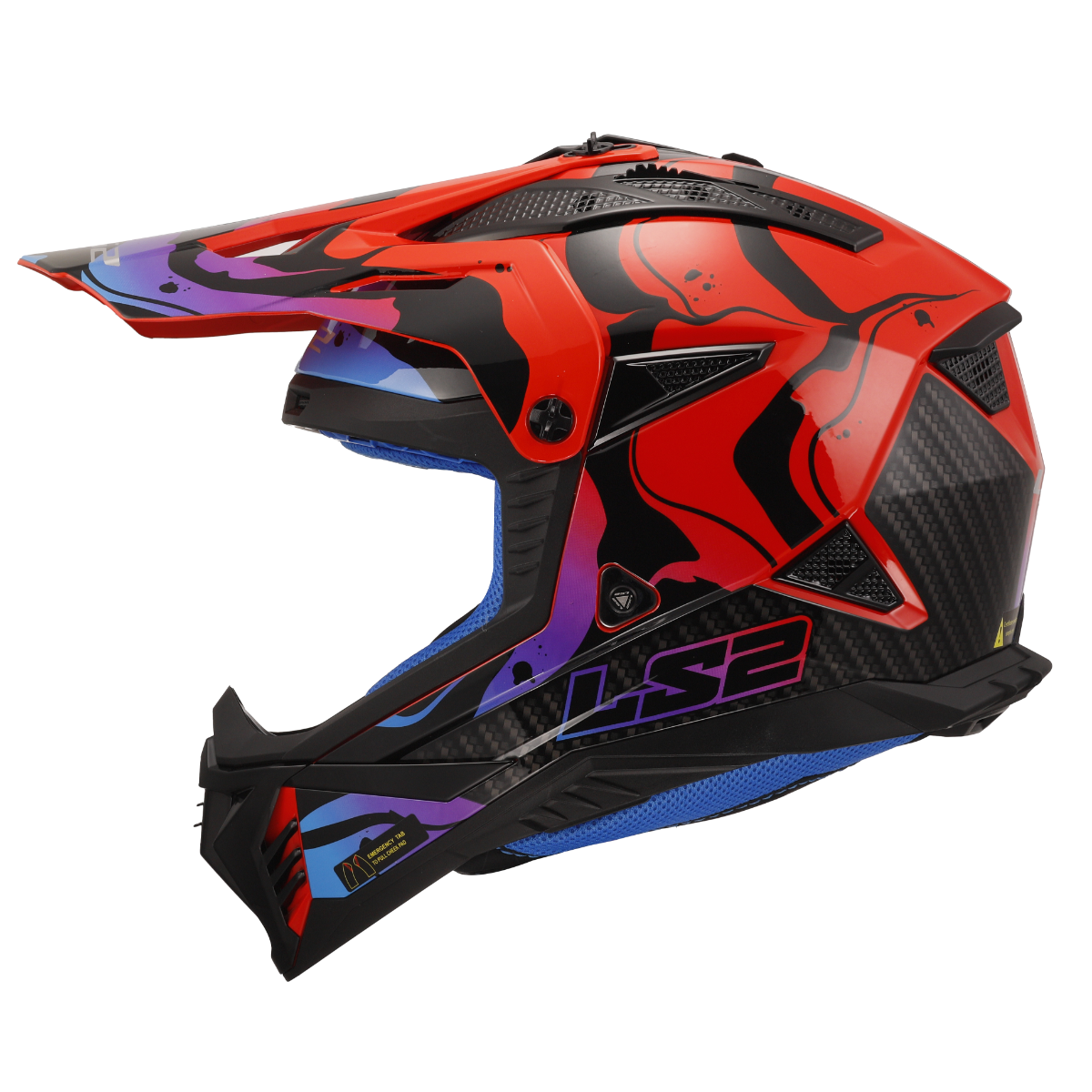 LS2 MX708 FAST II WASH RED-06 L
