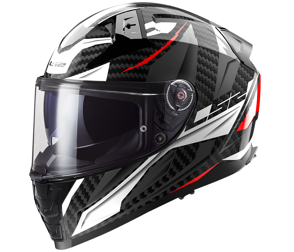 LS2 FF811 VECTOR II C SAVAGE WHITE RED GREY-06 3XL