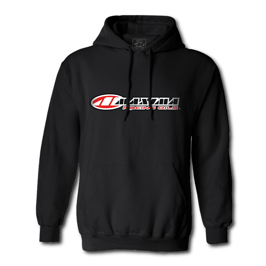 MAXIMA Logo Pullover Hoodie / Black / XX-Large
