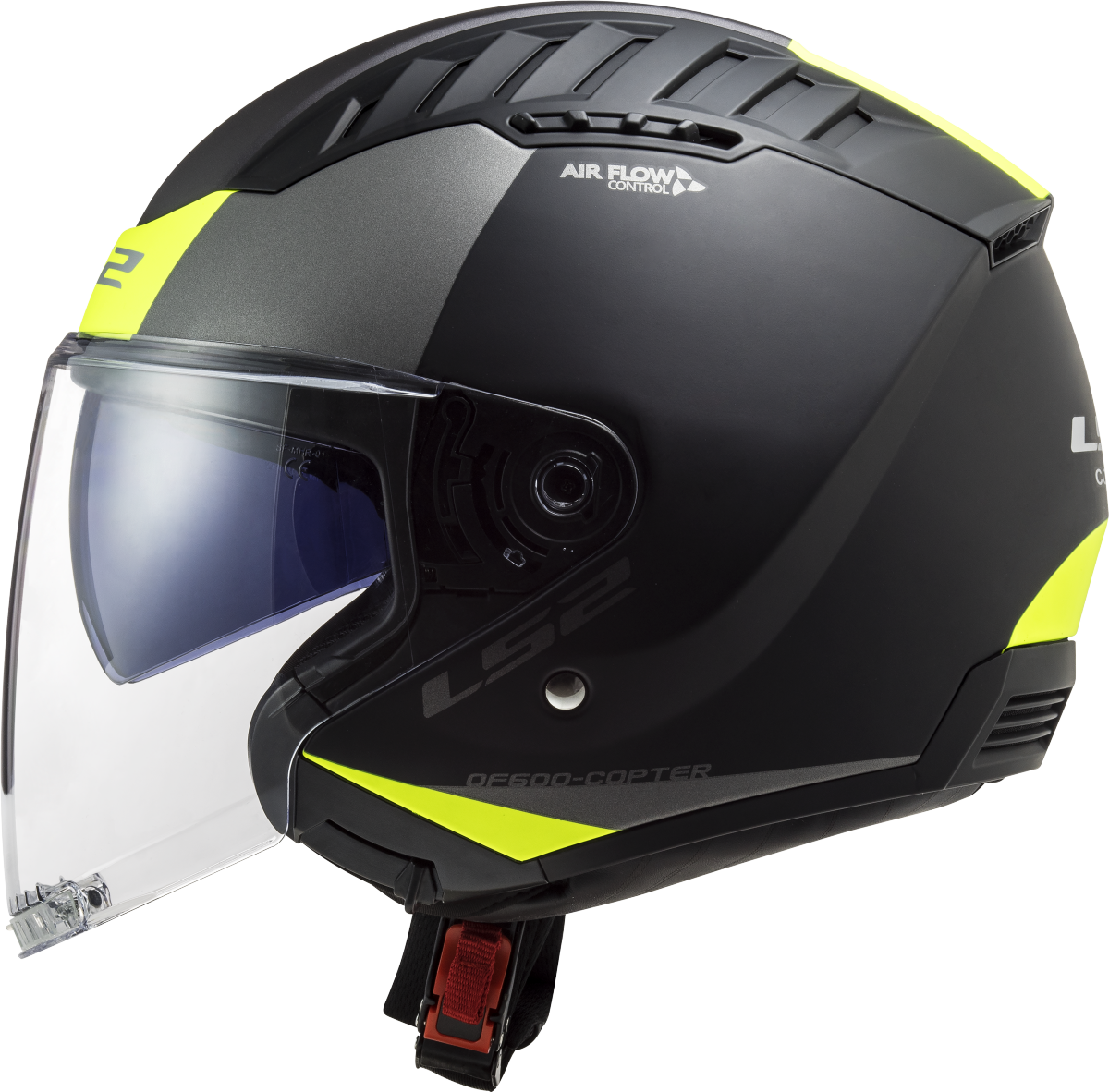 LS2 OF600 COPTER II URBANE M.BLACK H-V YELLOW-06 M