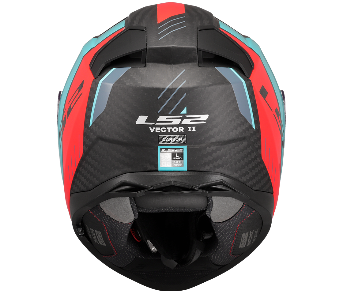 LS2 FF811 VECTOR II C GRID RED CYAN-06 XXS