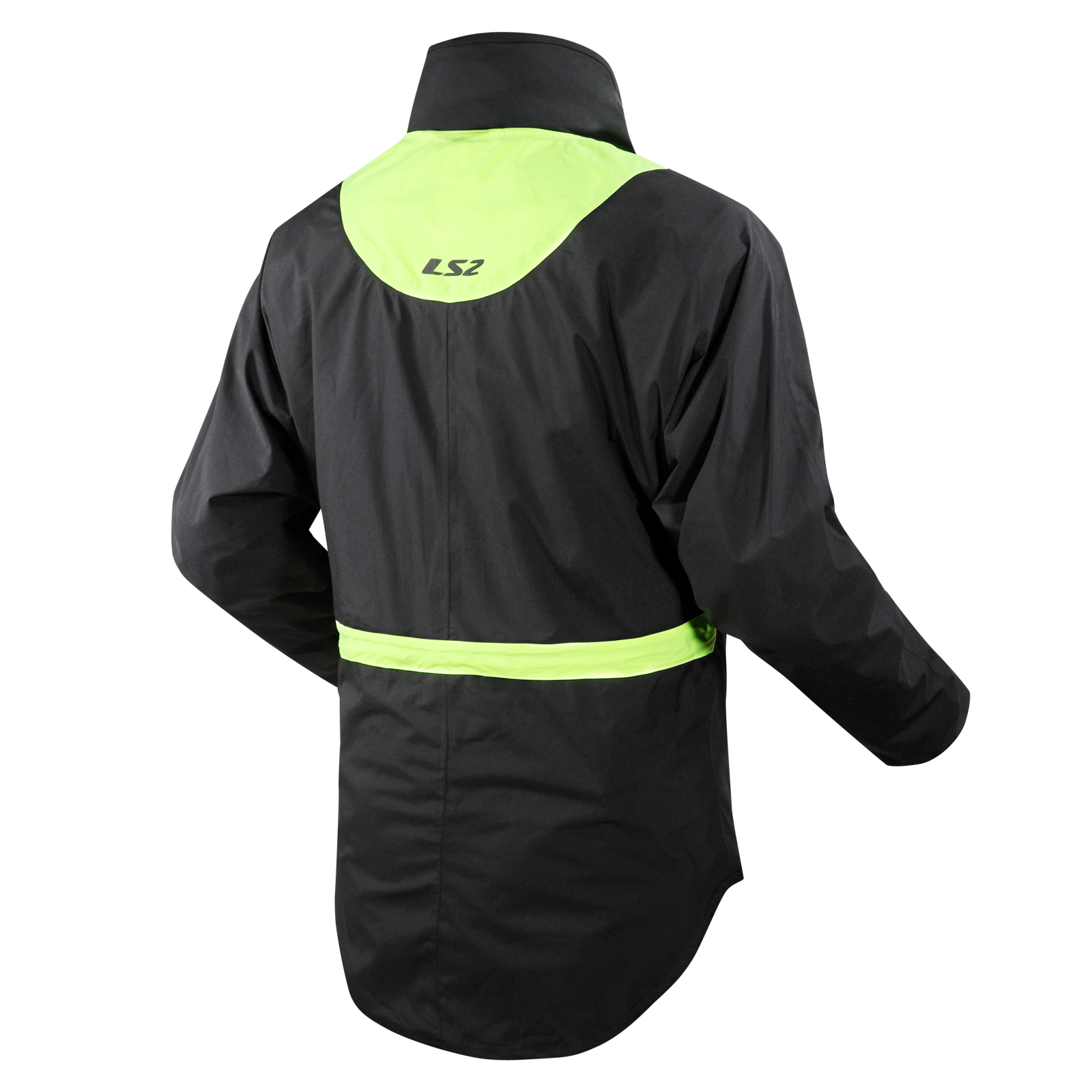 LS2 X-RAIN JACKET BLACK H-V YELLOW XXL (XL-2XL)