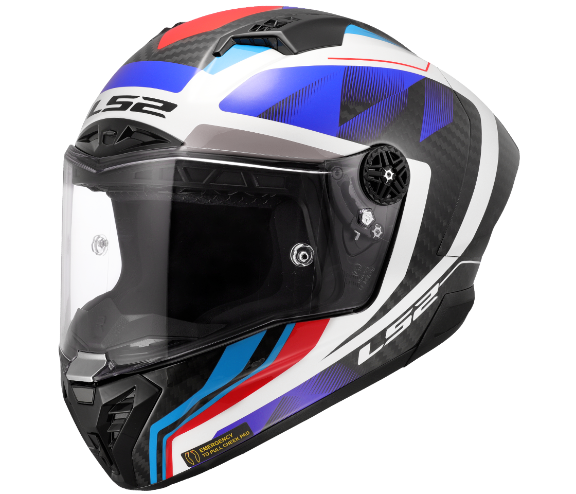 LS2 FF805 THUNDER GP AERO RAUTE BLUE RED-06 M
