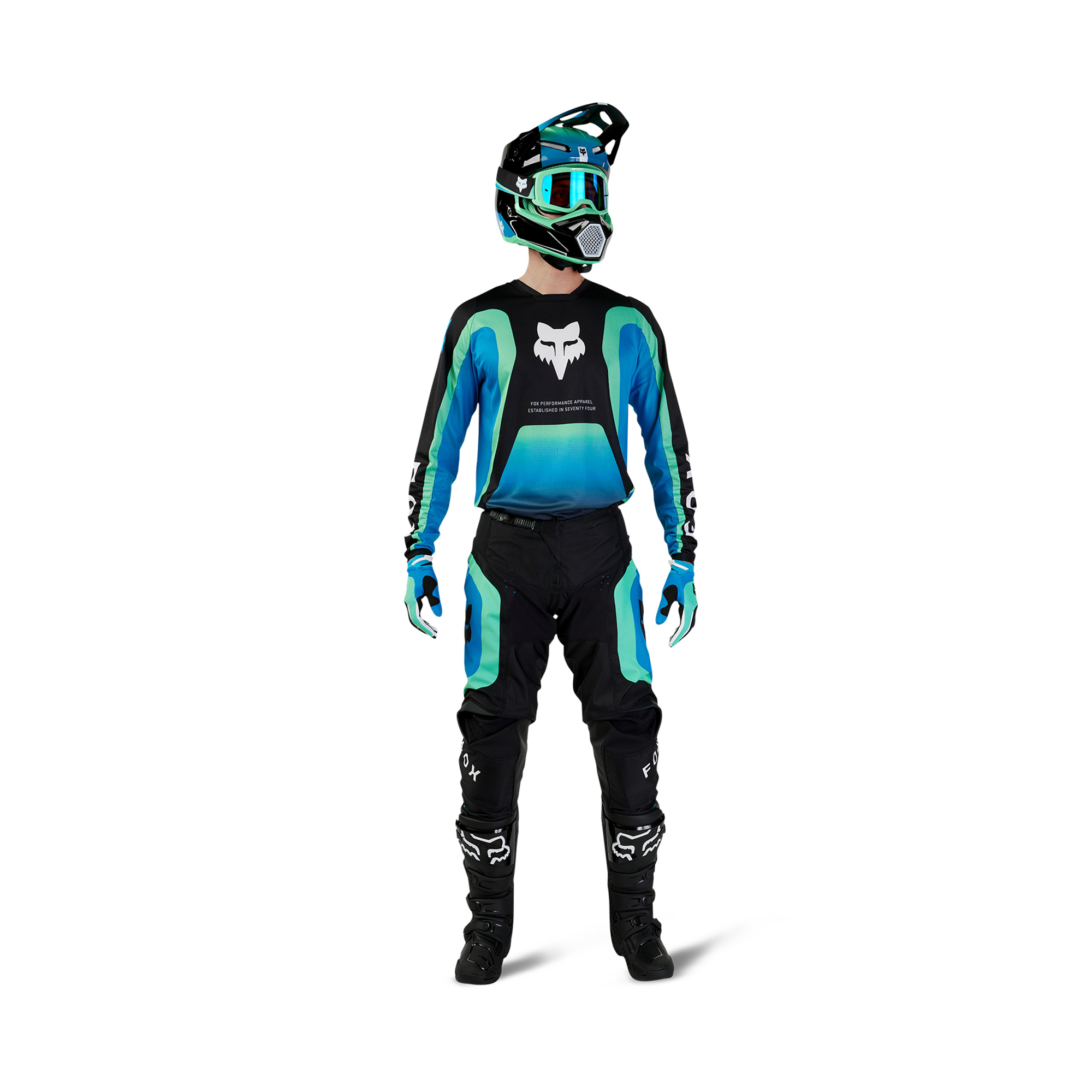 FOX 180 Ballast Jersey - L, Black/Blue MX24