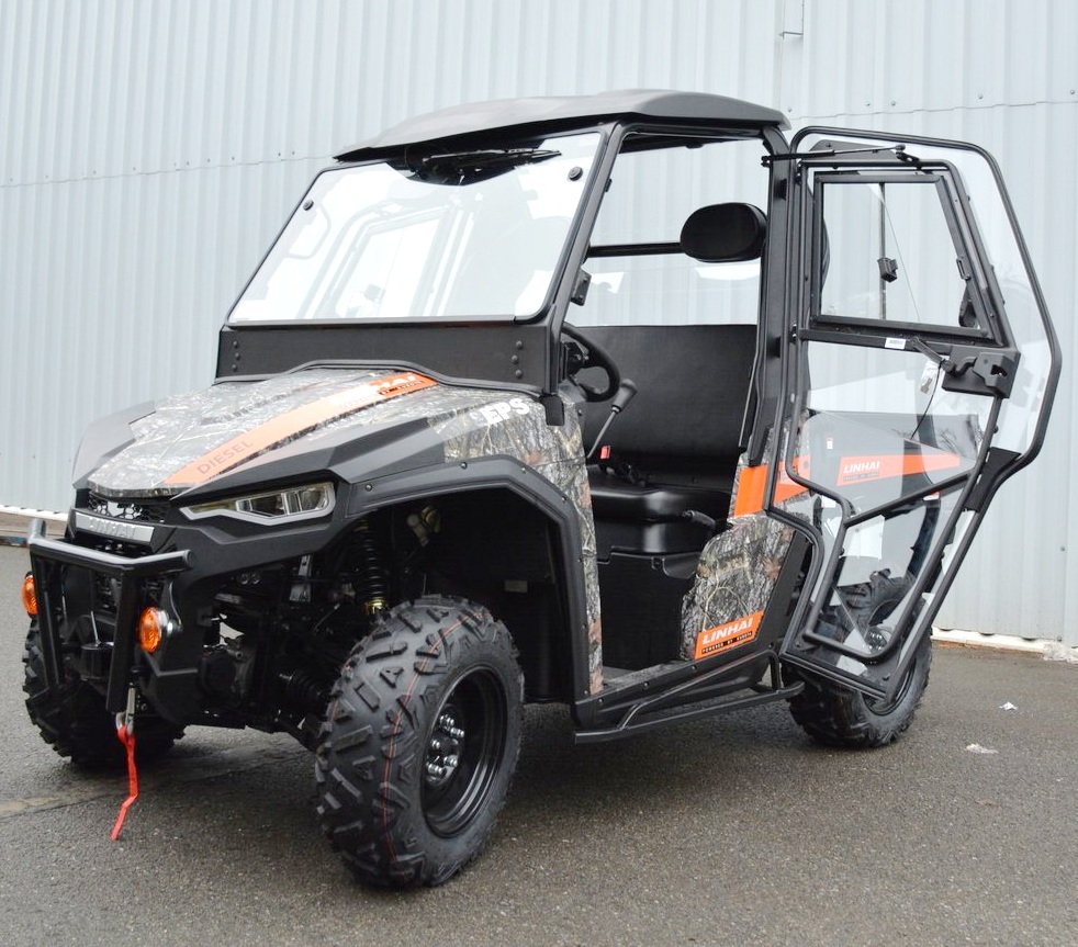 Kabina bez střechy včetně topení pro LINHAI UTV 1100 DIESEL (2022+) pasuje s orig. střechou