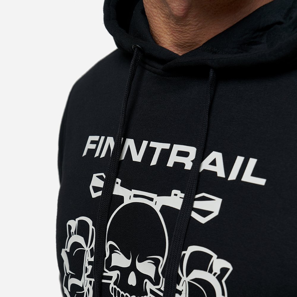 Finntrail Hoody ATV skull Black