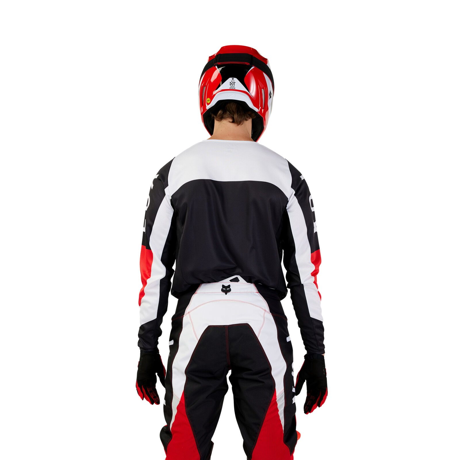 FOX 180 Nitro Jersey - Extd Sizes - L, Fluo RED MX24