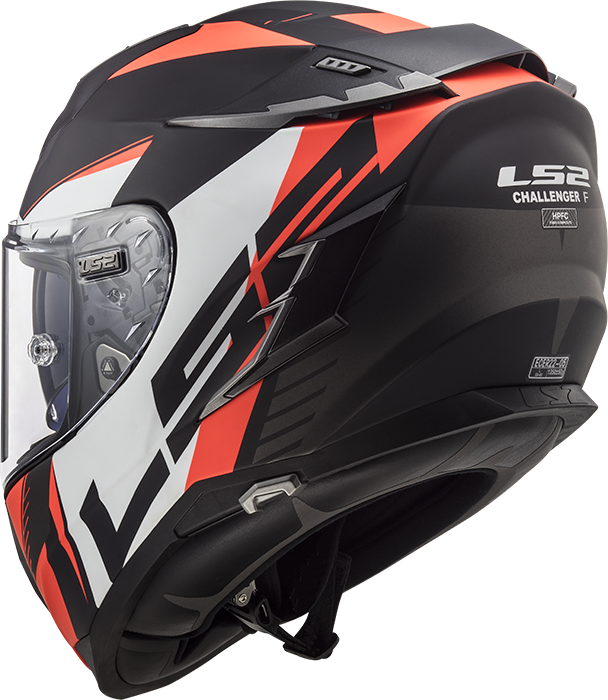 LS2 FF327 CHALLENGER SQUADRON MATT FLUO ORANGE (PINLOCK) XXL