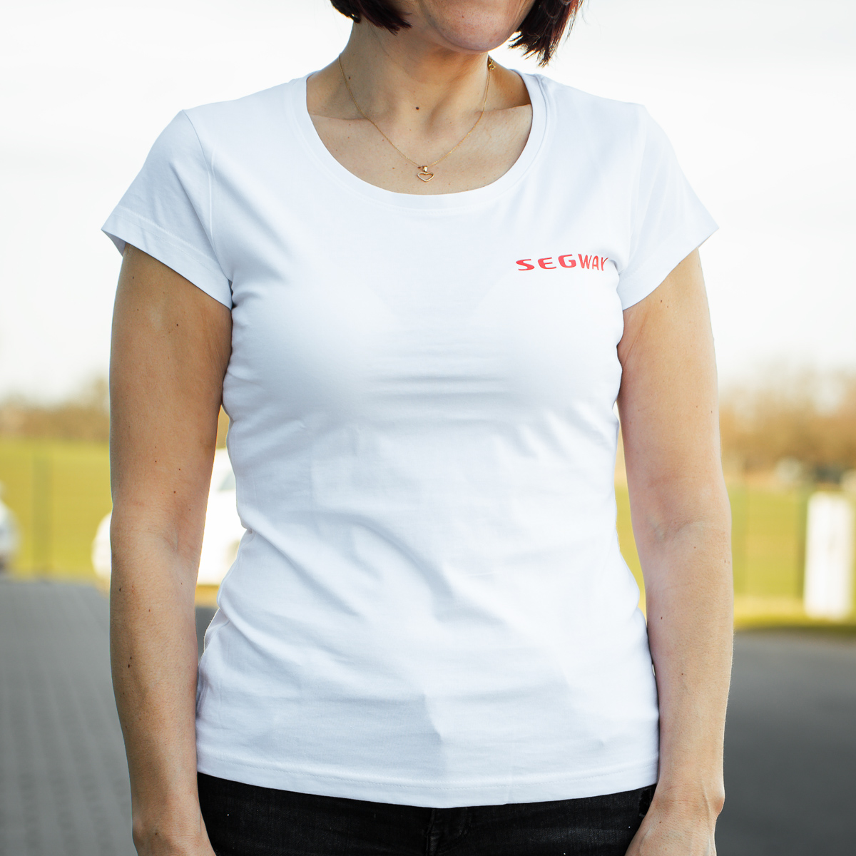 SEGWAY POWERSPORTS White Women T-shirt S