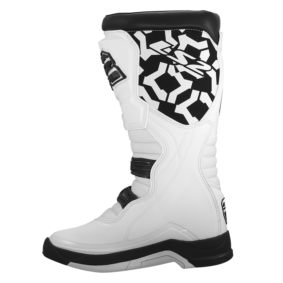 LS2 RAPTOR MAN BOOTS BLACK WHITE