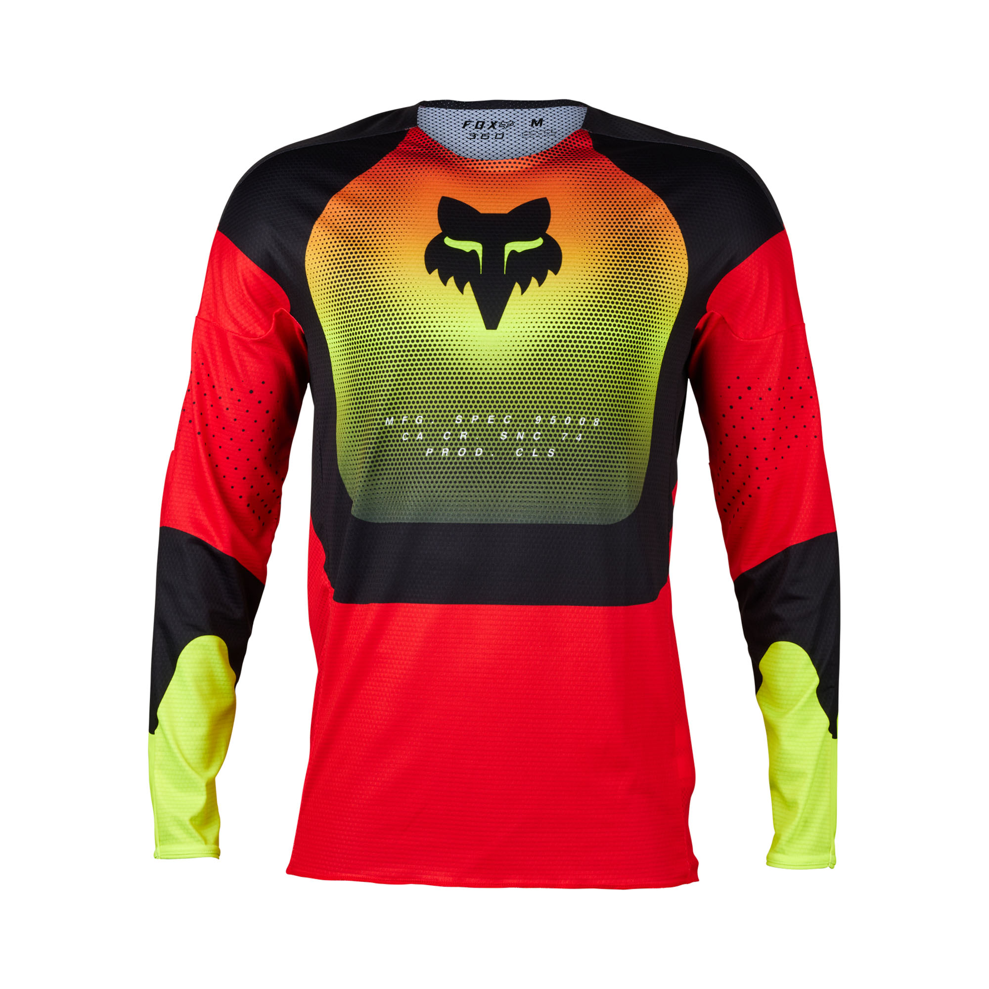 FOX 360 Revise Jersey - L, Red/Yellow MX24