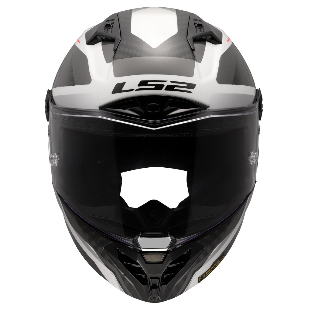 LS2 FF805 THUNDER GP AERO RAUTE WHITE GREY-06 M