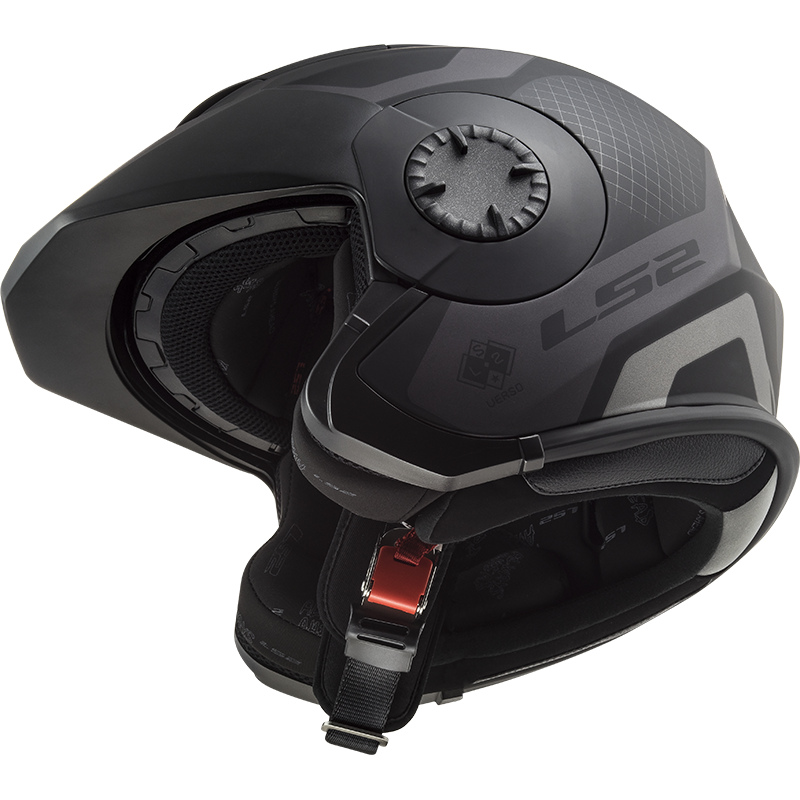 LS2 OF570 VERSO MARKER MATT BLACK TITANIUM XS