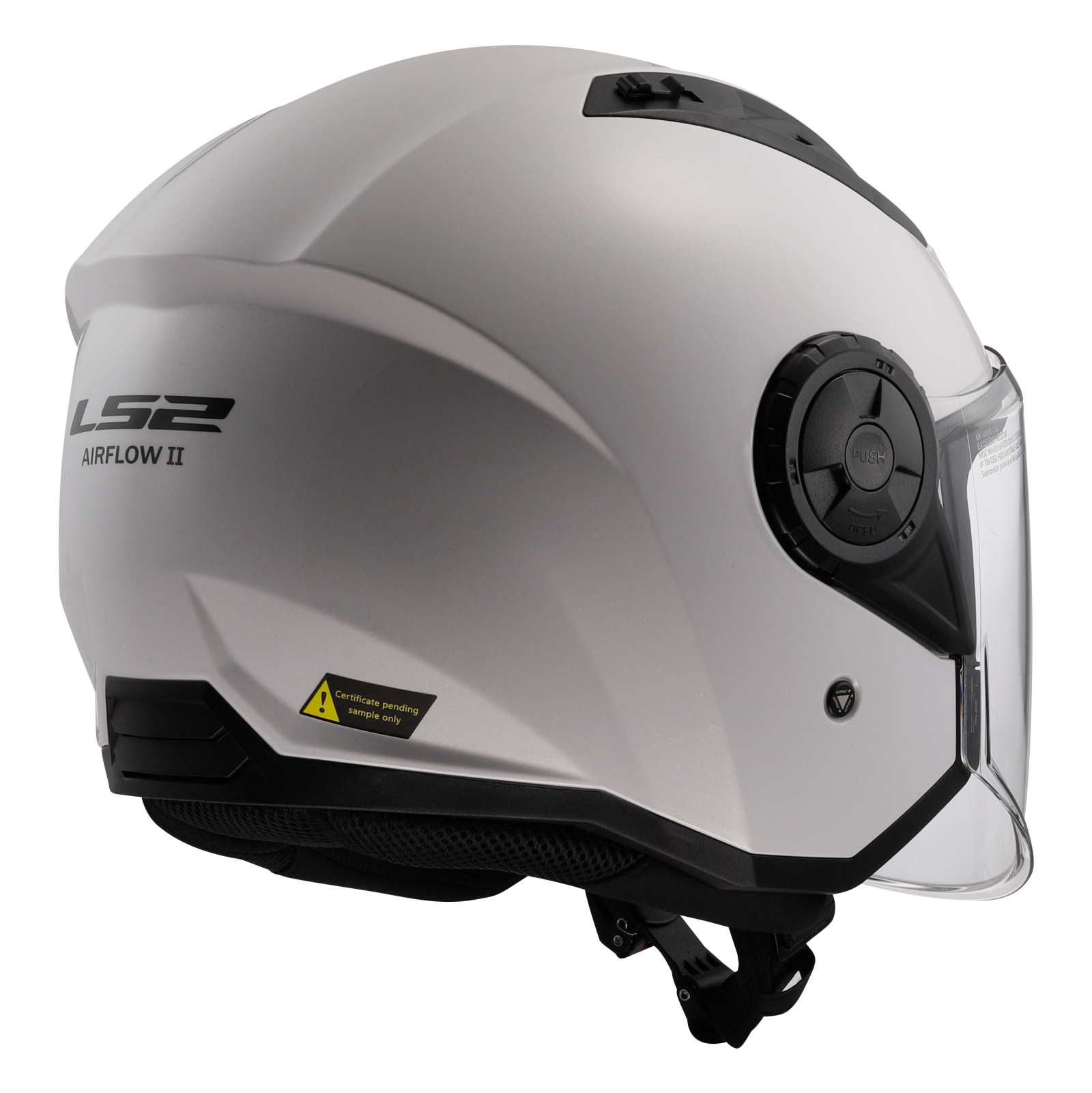 LS2 OF616 AIRFLOW II SOLID GLOSS WHITE-06 L