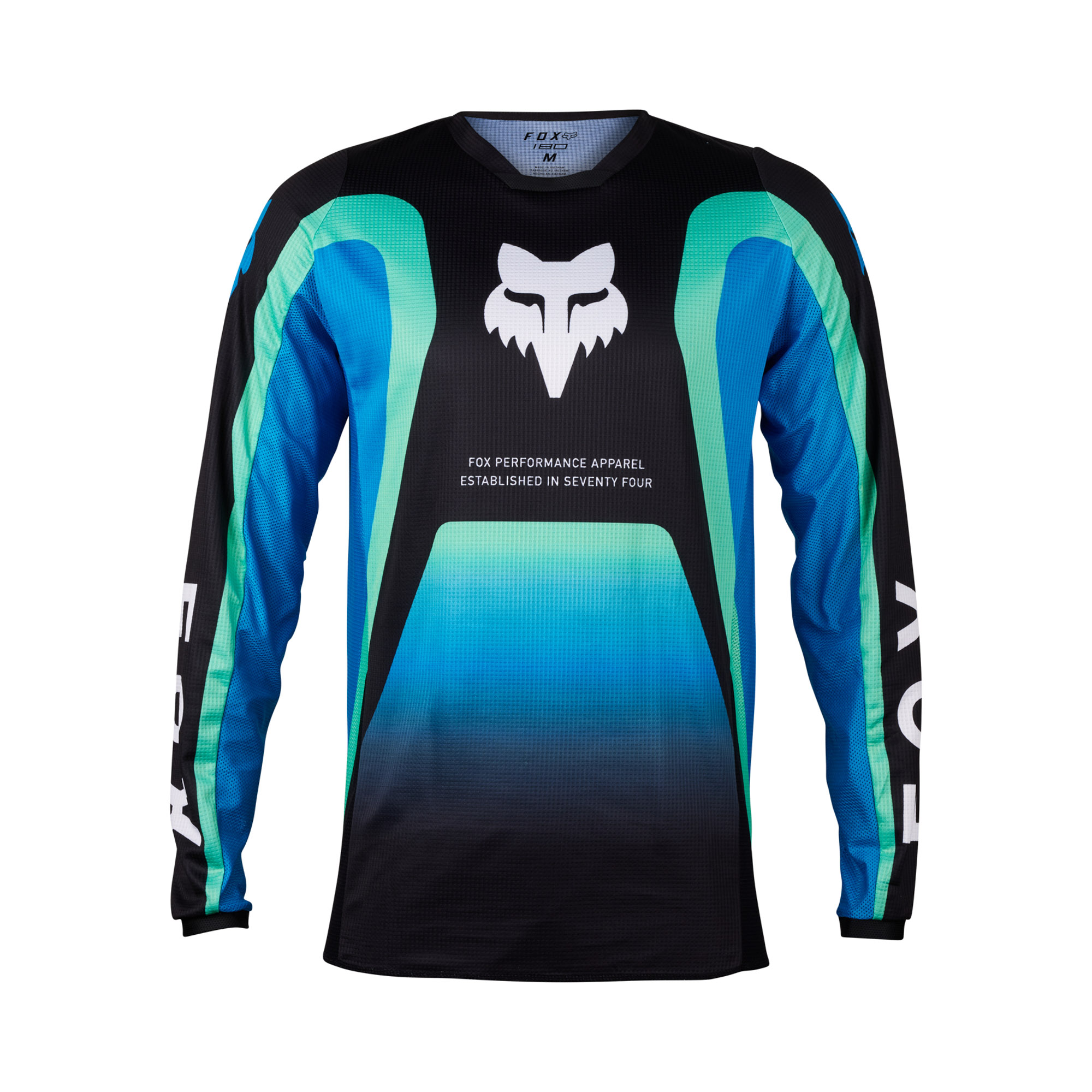 FOX 180 Ballast Jersey - L, Black/Blue MX24