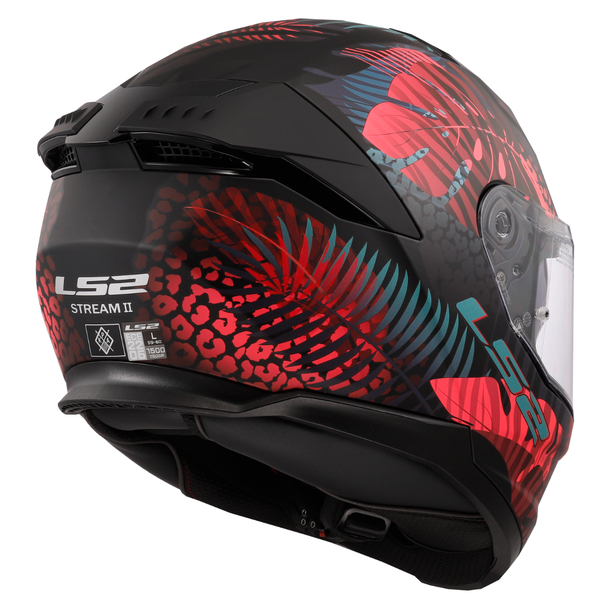 LS2 FF808 STREAM II JUNGLE M.BLACK PINK BLUE-06 XXL