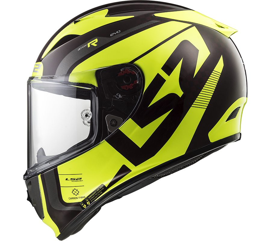 LS2 FF323 ARROW C EVO STING WINEBERRY H-V YELLOW XXL