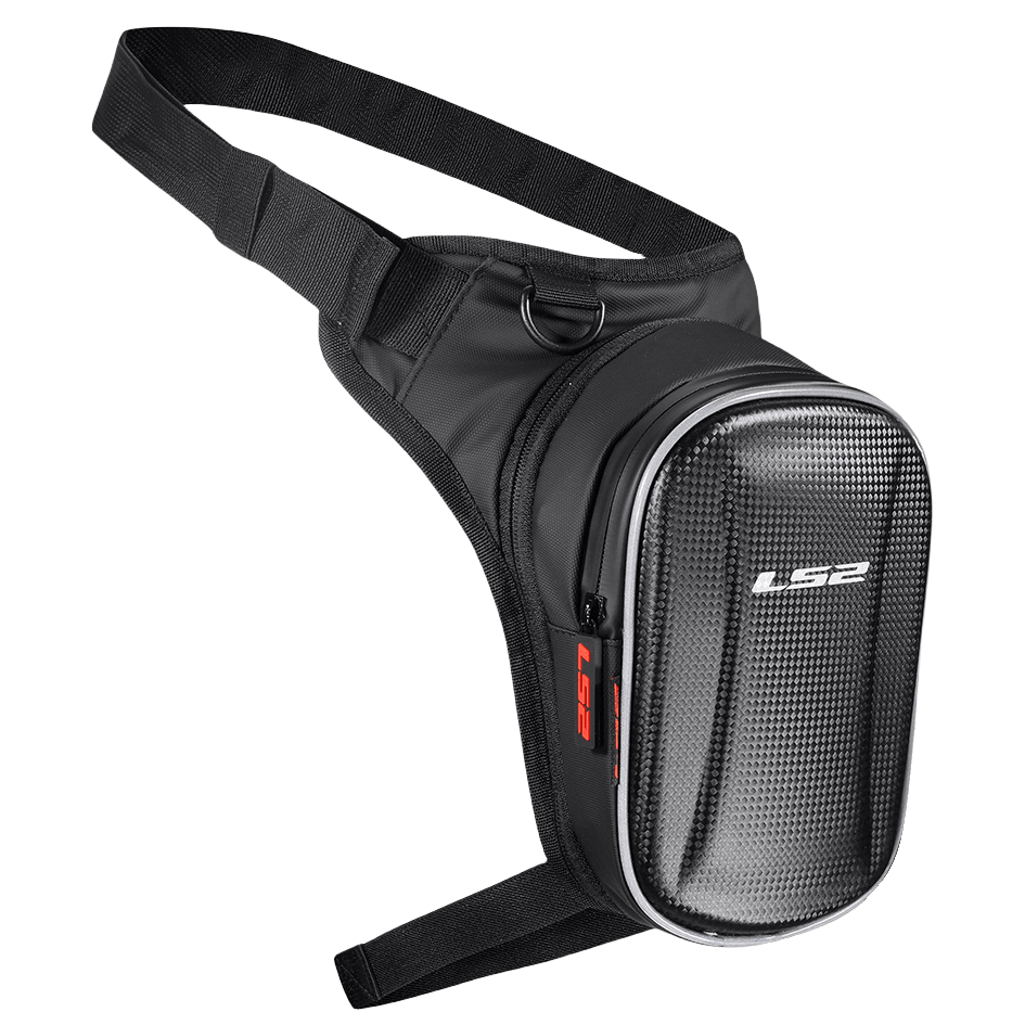 LS2 LLB-03 Leg Bag 900D film/PVC Carbon Grain Black 4.5L