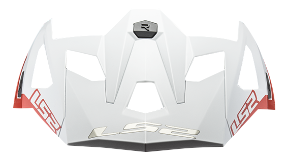 LS2 MX703 PEAK INTEGRATED VICTORY RED WHITE