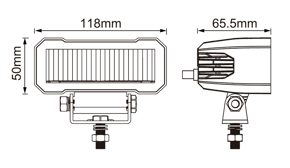 SHARK LED Work Light 4,6" 20W