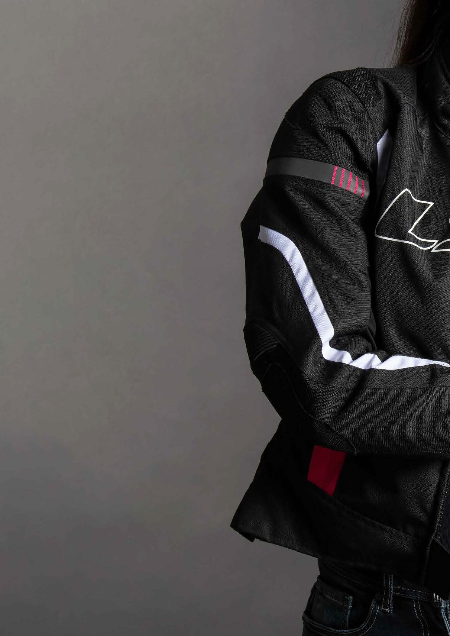LS2 GATE LADY JACKET BLACK PINK S